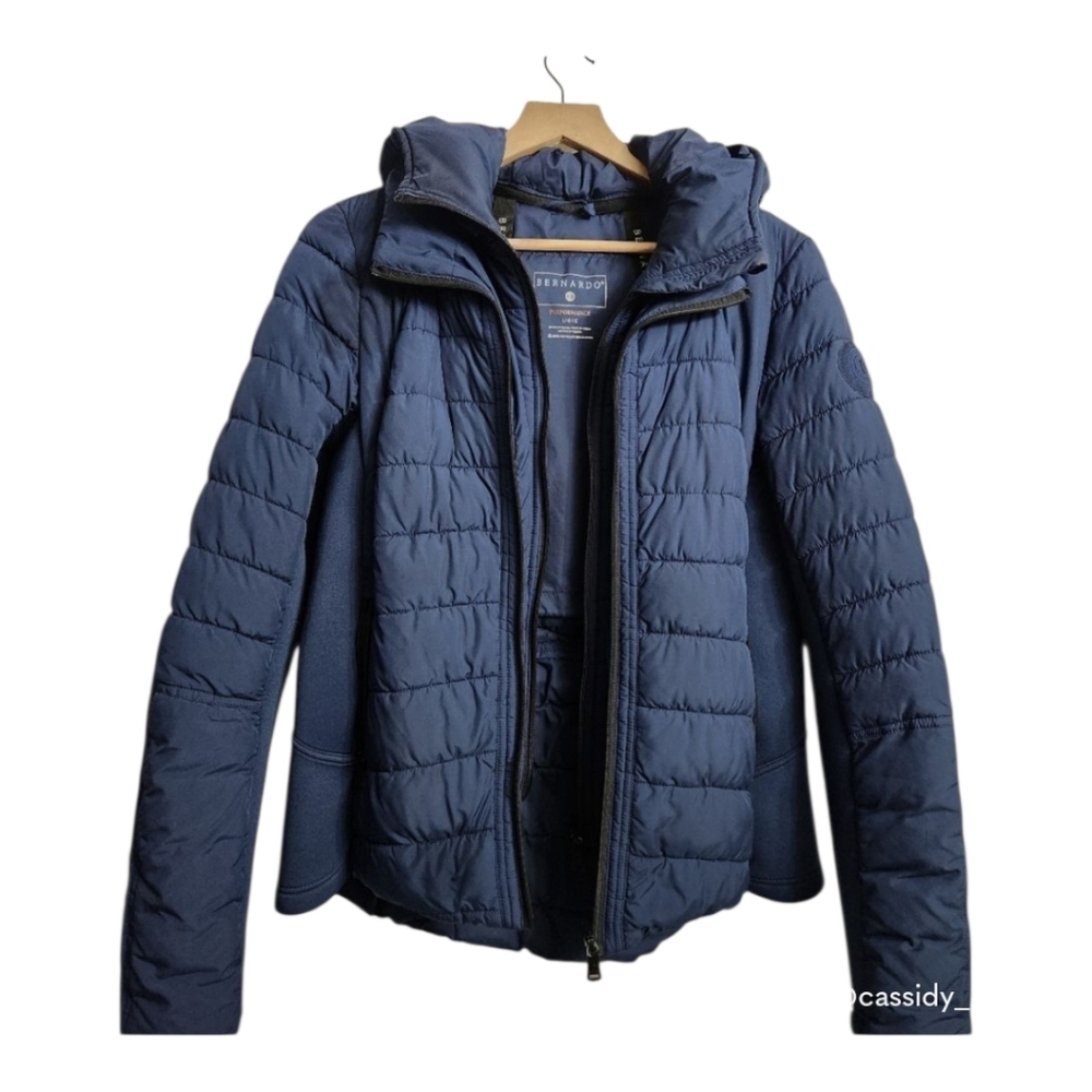 😍Bernardo Blue Puffer Jacket Women's Large
